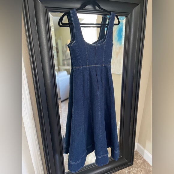 Jason Wu Collective X RTR Collab Denim Midi Dress Size 10 - Picture 7 of 10